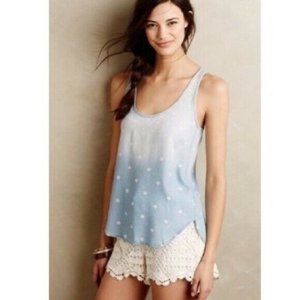 Anthropologie Cloth & Stone Chambray Dot Tank